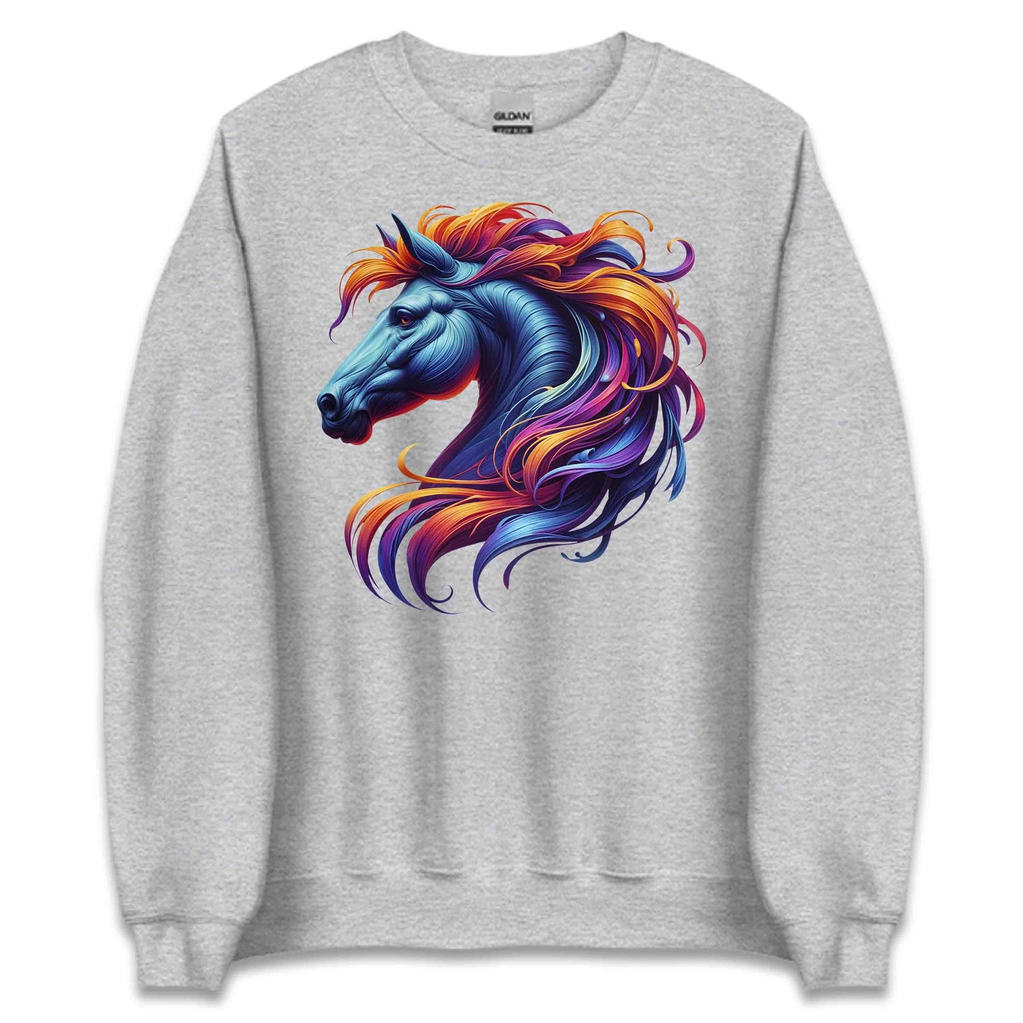 Majestic Horse Mane Artistic Equine Galloping Horse Enthusiasts | PRODUCT CODE: HMJSTCEQRNS