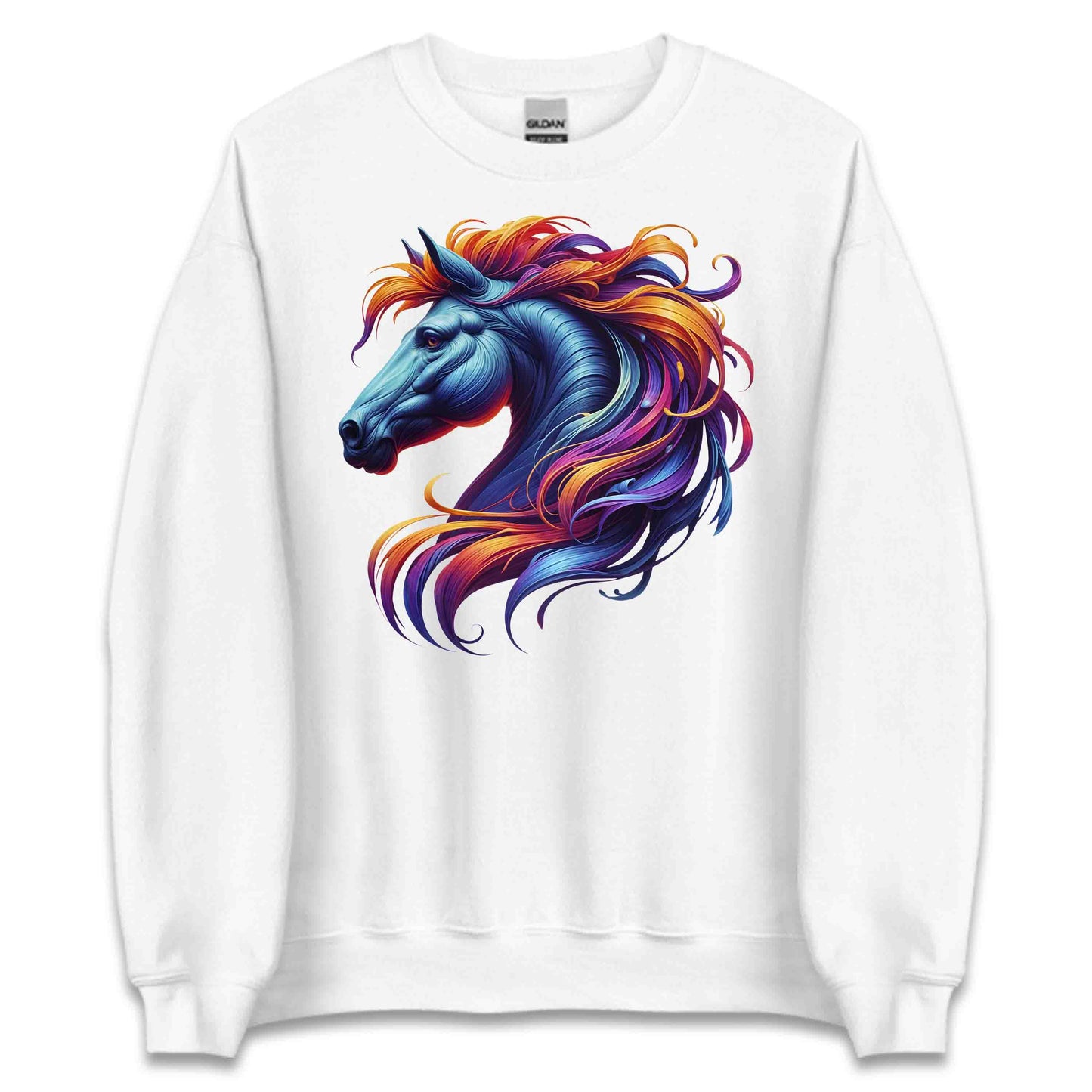Majestic Horse Mane Artistic Equine Galloping Horse Enthusiasts | PRODUCT CODE: HMJSTCEQRNS