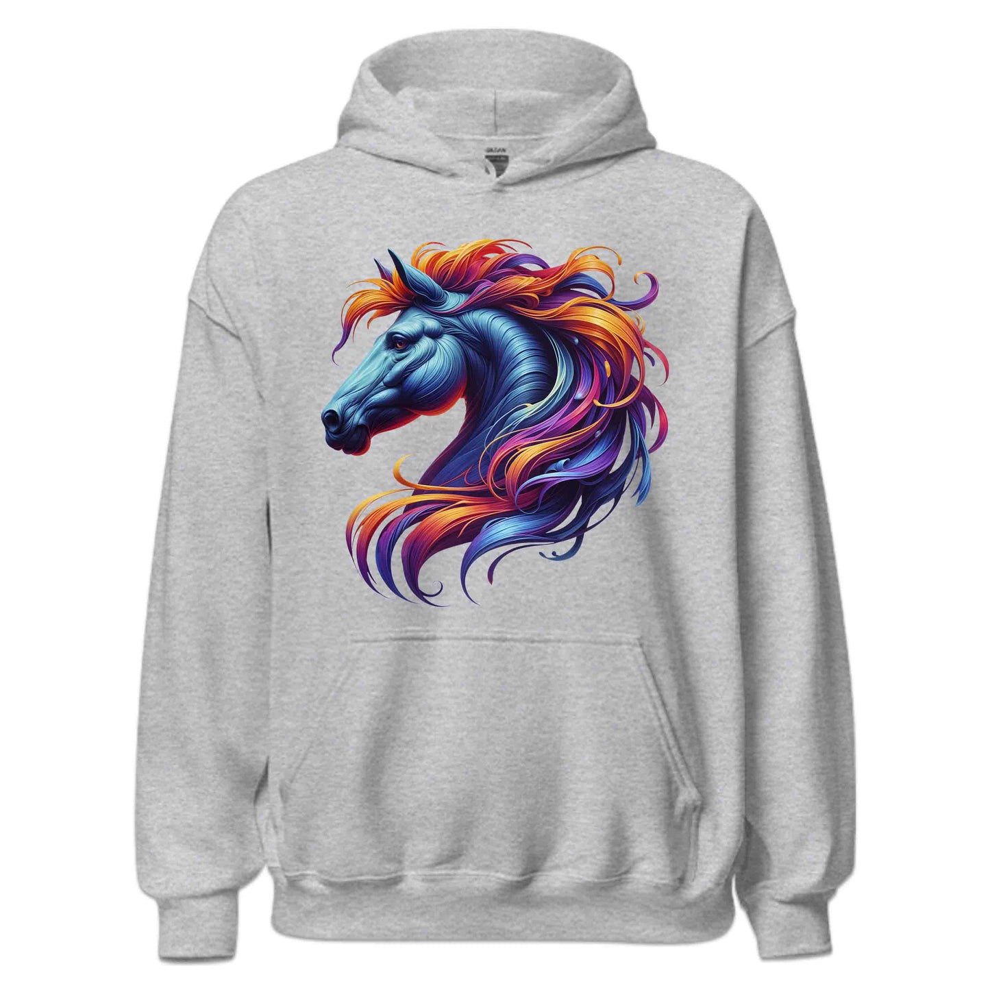 Majestic Horse Mane Artistic Equine Galloping Horse Enthusiasts | PRODUCT CODE: HMJSTCEQRNS