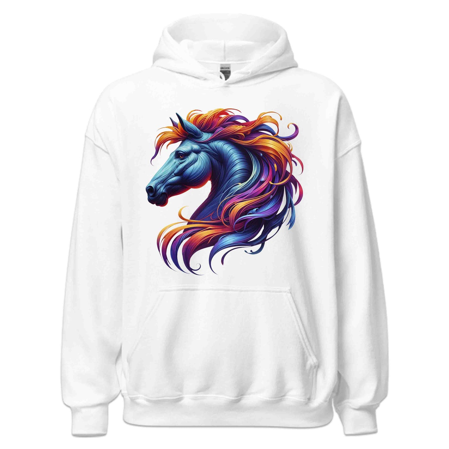 Majestic Horse Mane Artistic Equine Galloping Horse Enthusiasts | PRODUCT CODE: HMJSTCEQRNS