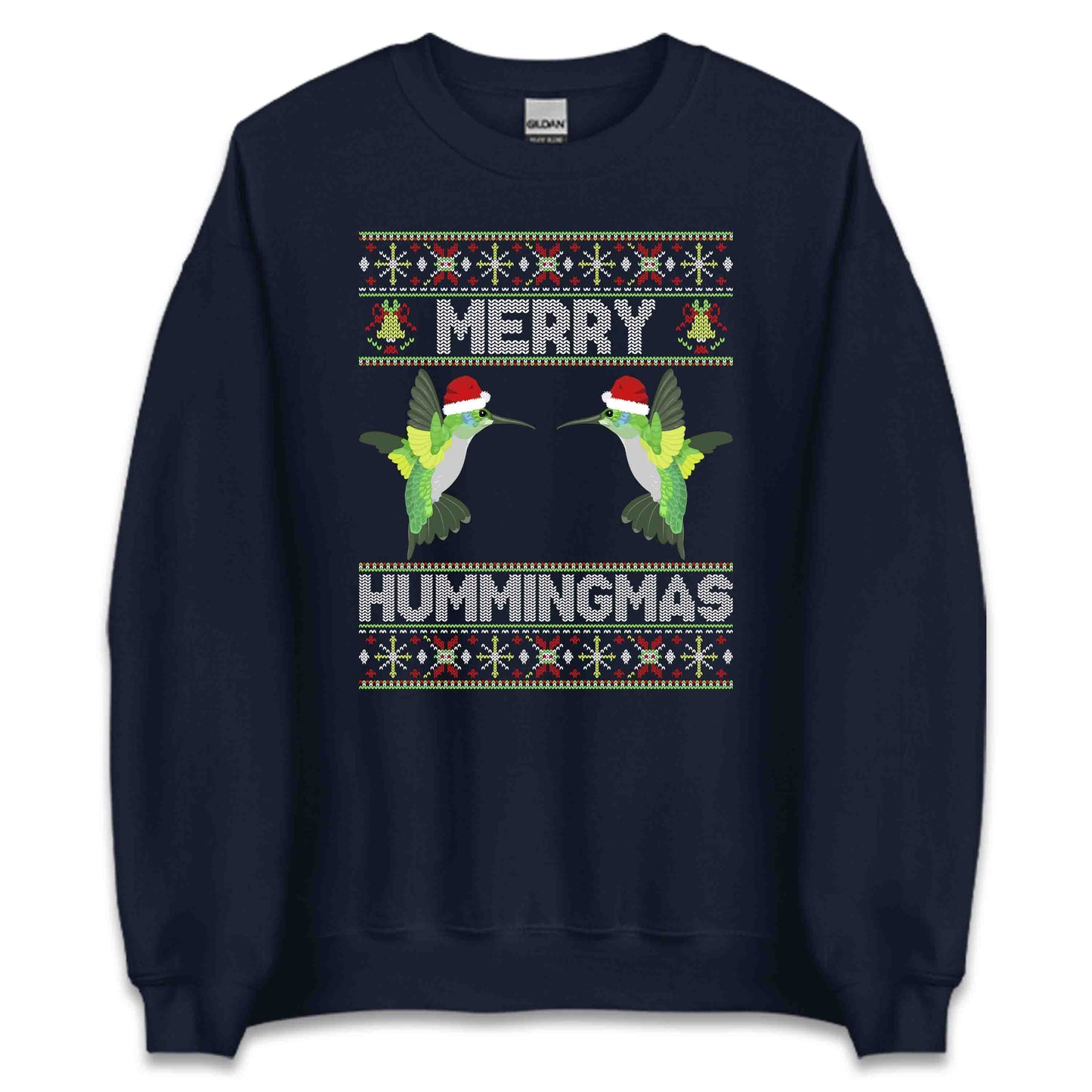 Merry Hummingmas Christmas Bird Lovers Xmas | PRODUCT CODE: HMNGBRDLVCRM