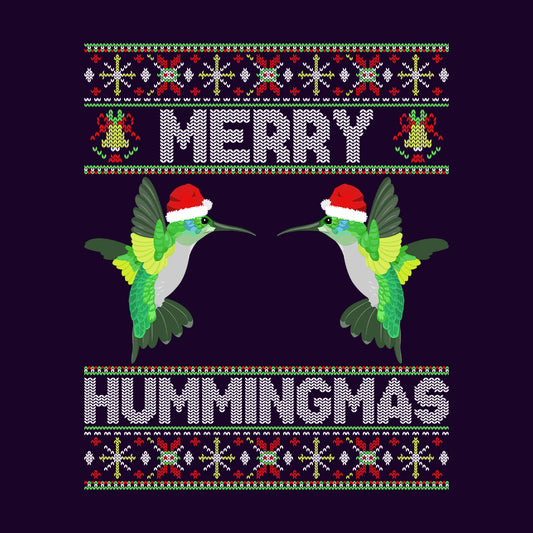 Merry Hummingmas Christmas Bird Lovers Xmas | PRODUCT CODE: HMNGBRDLVCRM