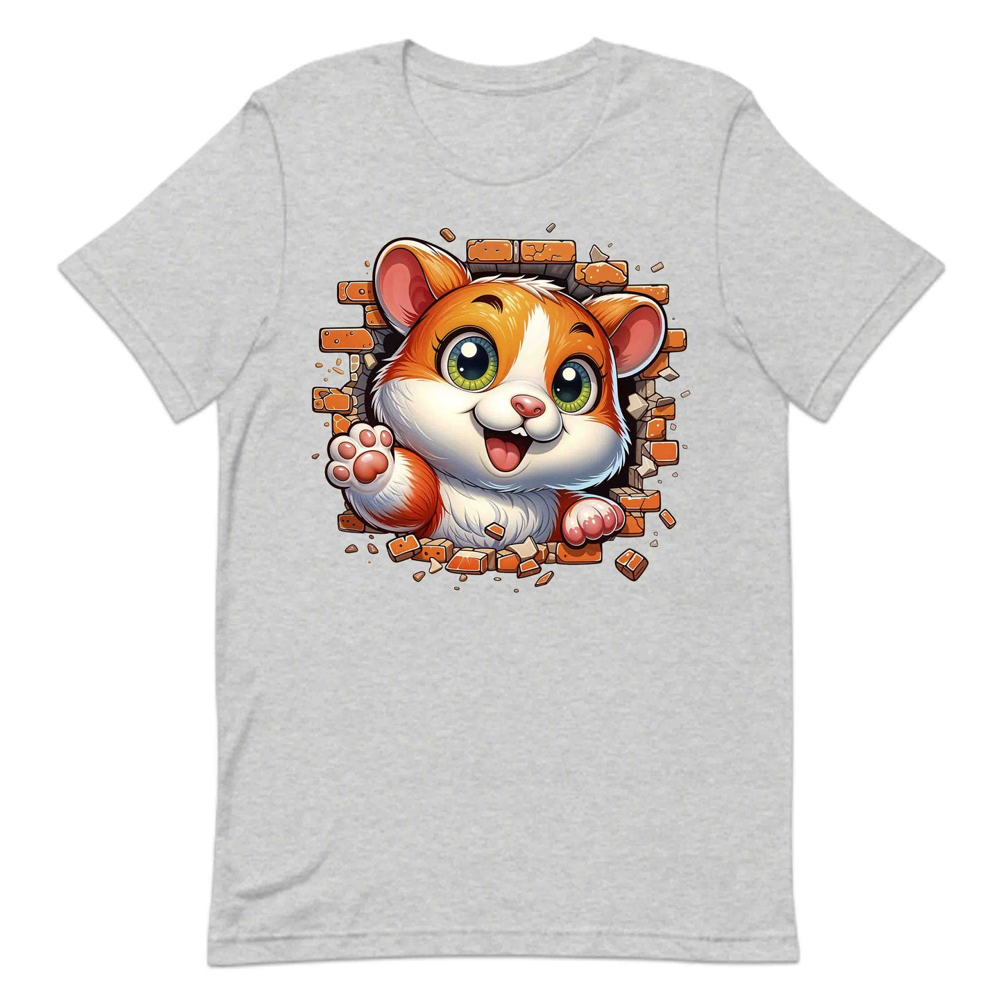 Hamster Breaking Through Brick Wall 3D Realistic Hamster | PRODUCT CODE: HMSBRKTHDEAN