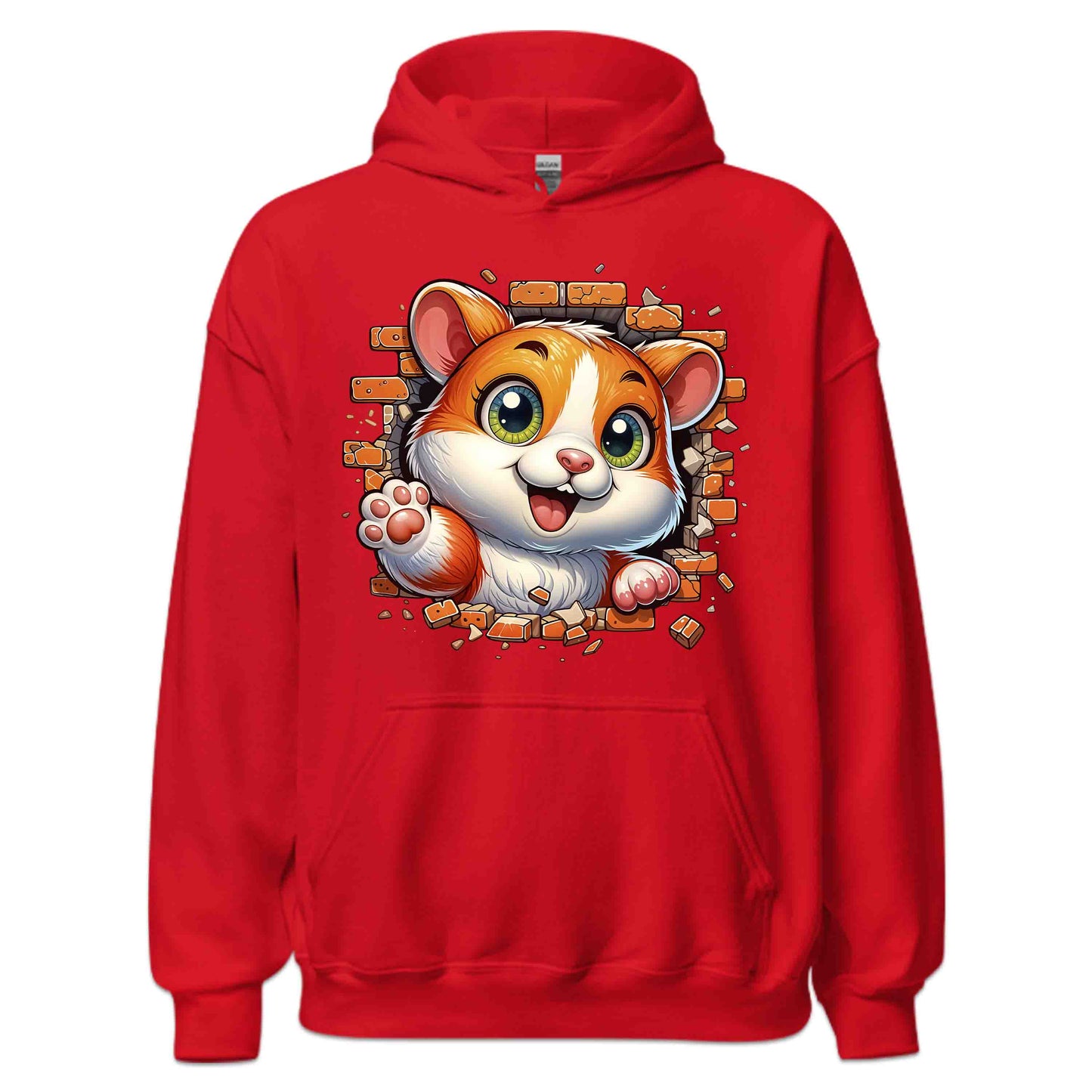 Hamster Breaking Through Brick Wall 3D Realistic Hamster | PRODUCT CODE: HMSBRKTHDEAN