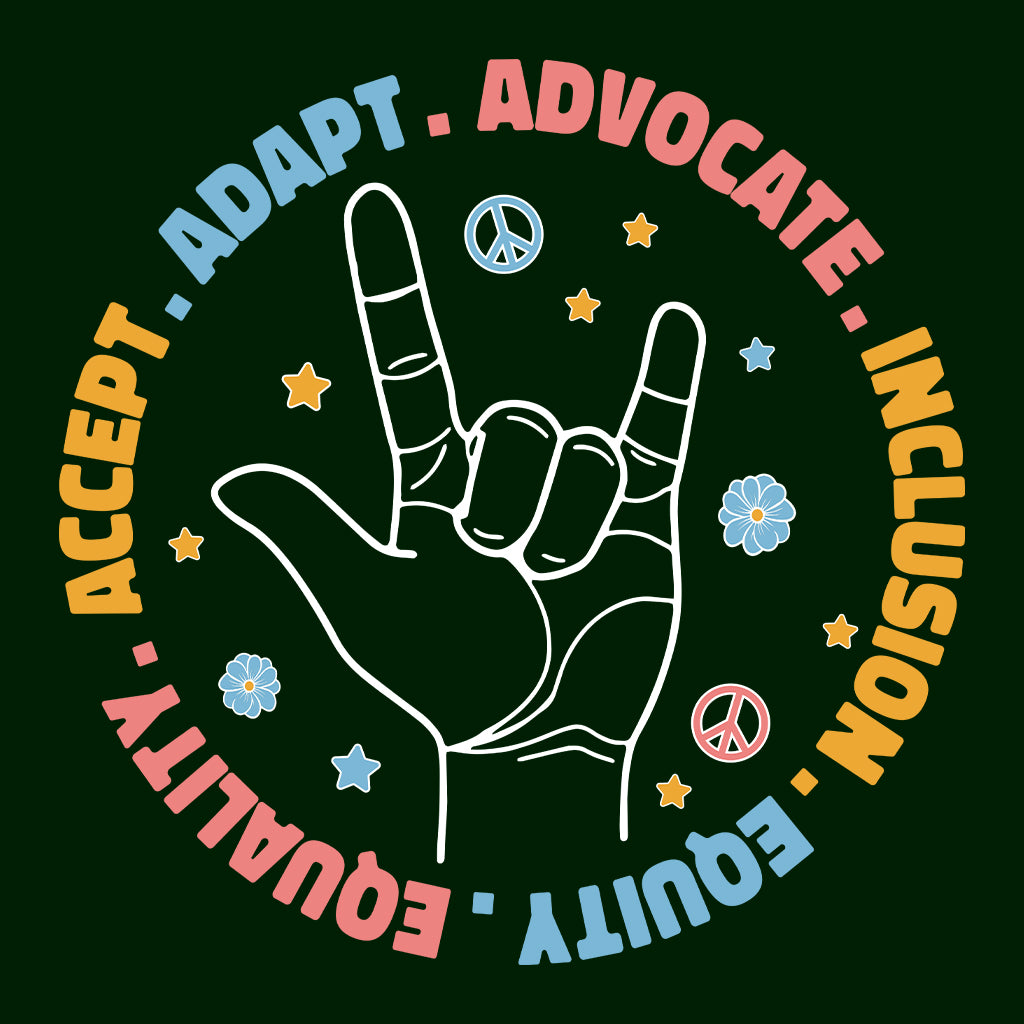 ASL Inclusion Sign Language Advocacy Deaf Awareness Sped Teacher | PRODUCT CODE: HNEYAHJIEONK