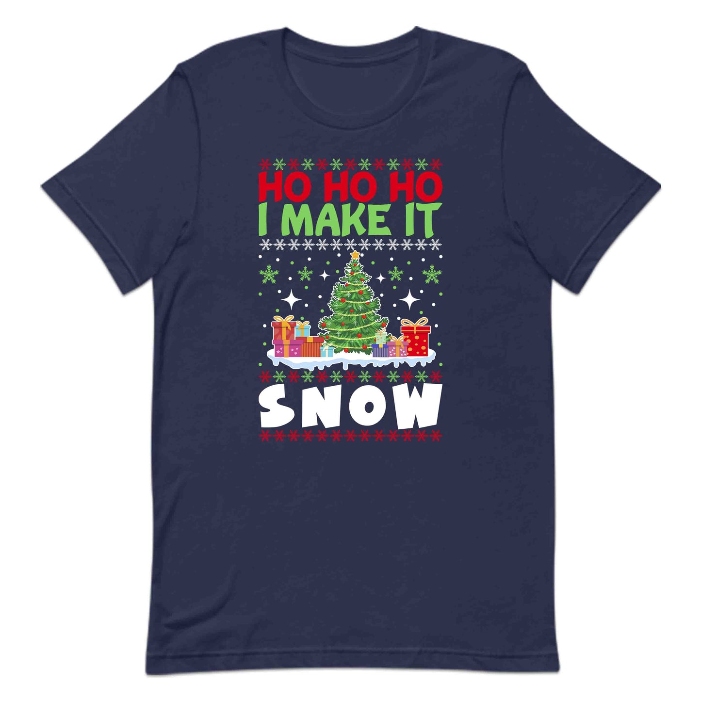 Ho Ho Ho I Make The Snow Christmas Tree Festive Xmas | PRODUCT CODE: HOMKEHSNWCR