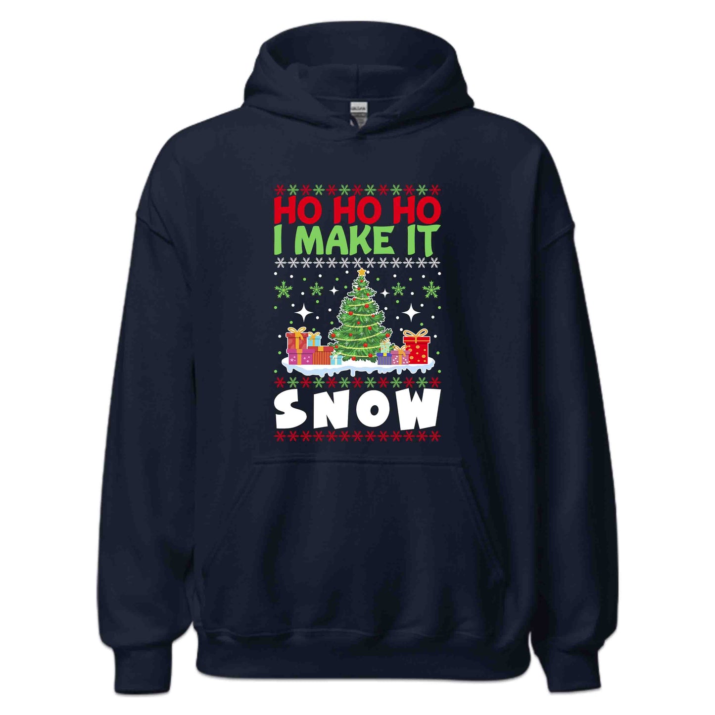 Ho Ho Ho I Make The Snow Christmas Tree Festive Xmas | PRODUCT CODE: HOMKEHSNWCR