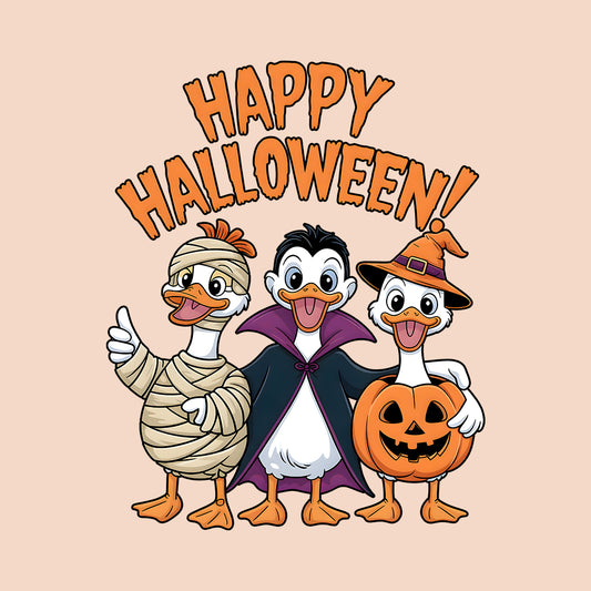 Happy Halloween Duck T-Shirt, Spooky Costume Sweatshirt, Pumpkin Vampire Hoodie | PRODUCT CODE: HOTJDSKCY