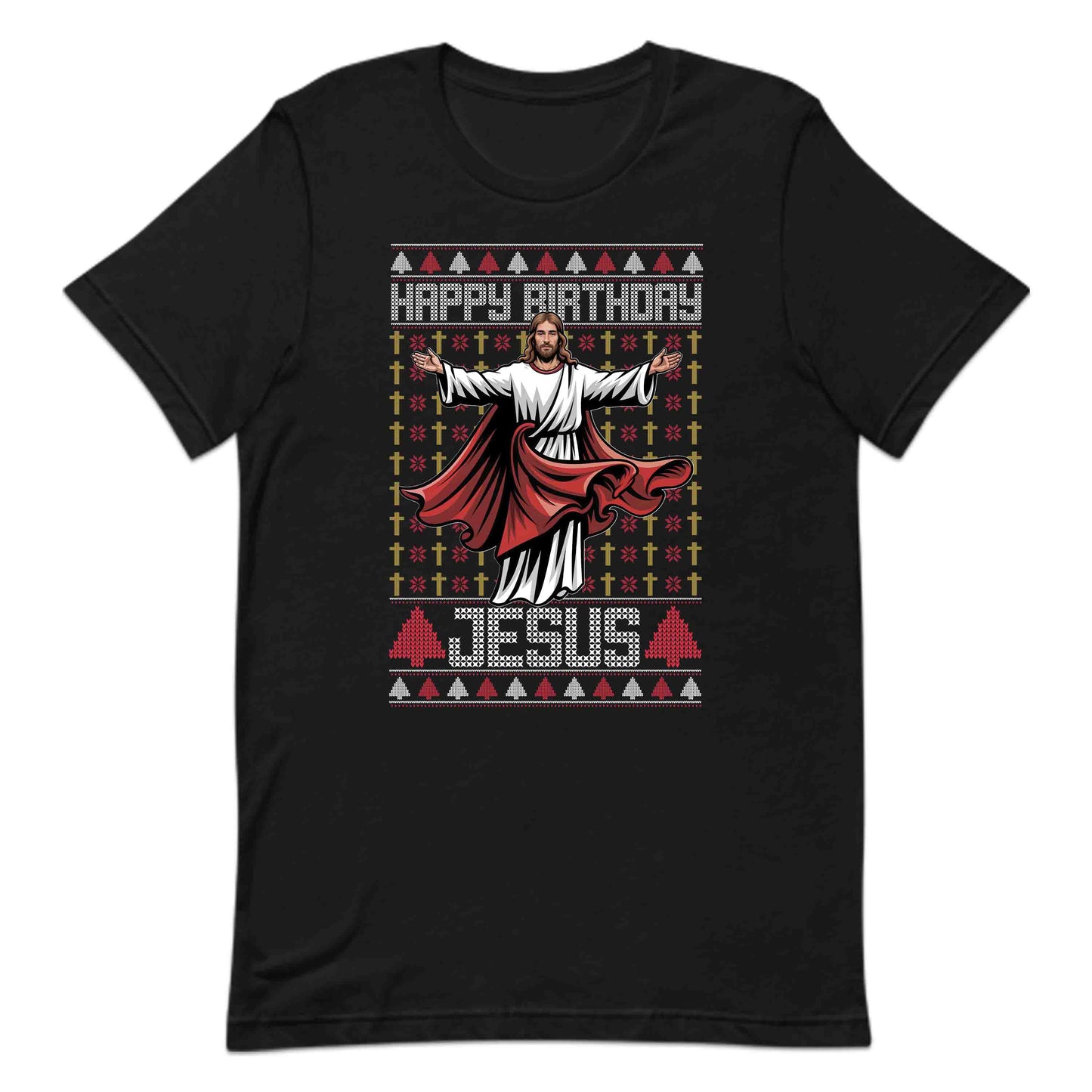 Happy Birthday Jesus Christian Christmas Ugly Xmas | PRODUCT CODE: HPYBRTHJSUCN