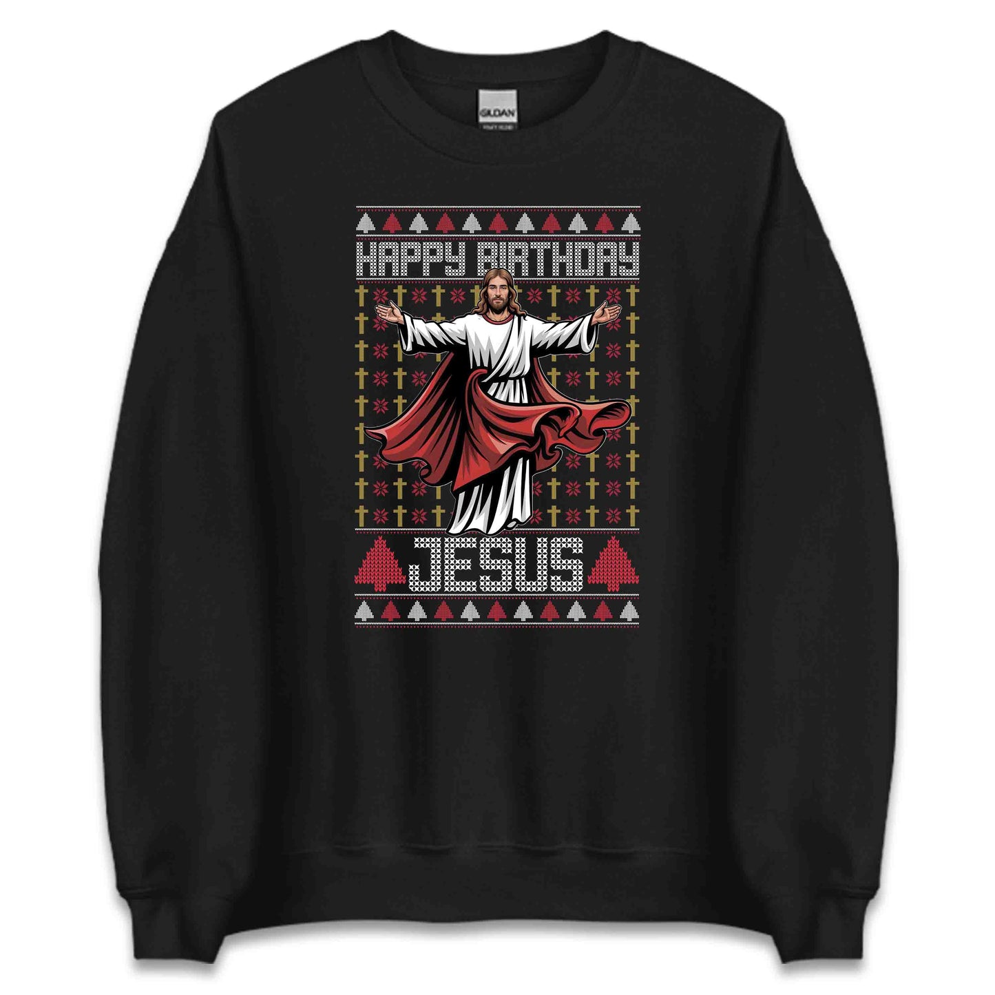 Happy Birthday Jesus Christian Christmas Ugly Xmas | PRODUCT CODE: HPYBRTHJSUCN
