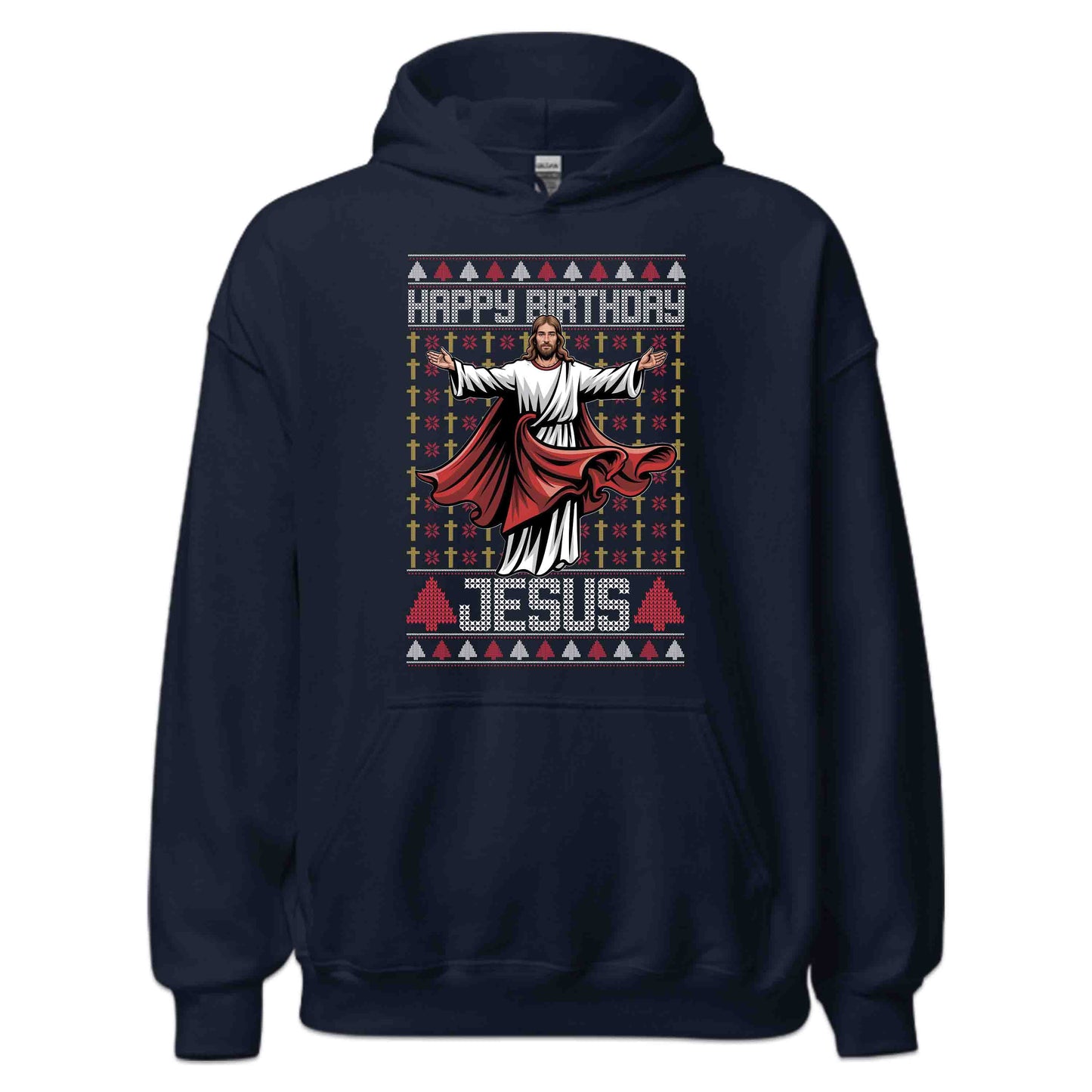 Happy Birthday Jesus Christian Christmas Ugly Xmas | PRODUCT CODE: HPYBRTHJSUCN