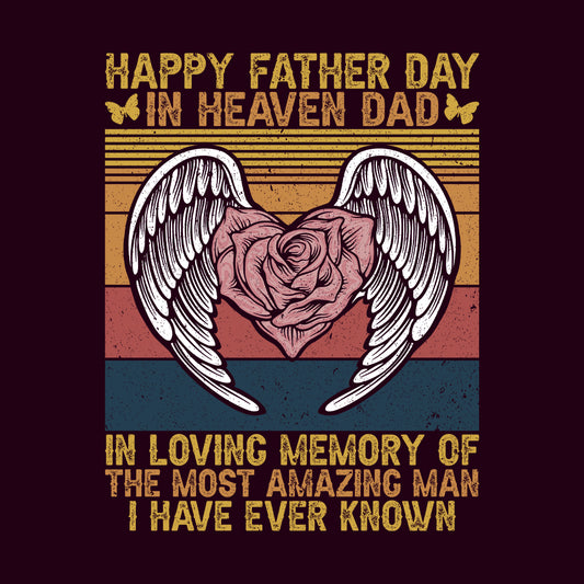 Happy Father's Day In Heaven Dad Memorial Sentimental Keepsake | PRODUCT CODE: HPYFRYDHVNA