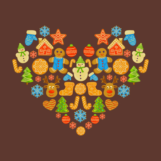 Heart Christmas Cookie Collection Gingerbread Man Xmas Cookie | PRODUCT CODE: HRTCHMKOELNT