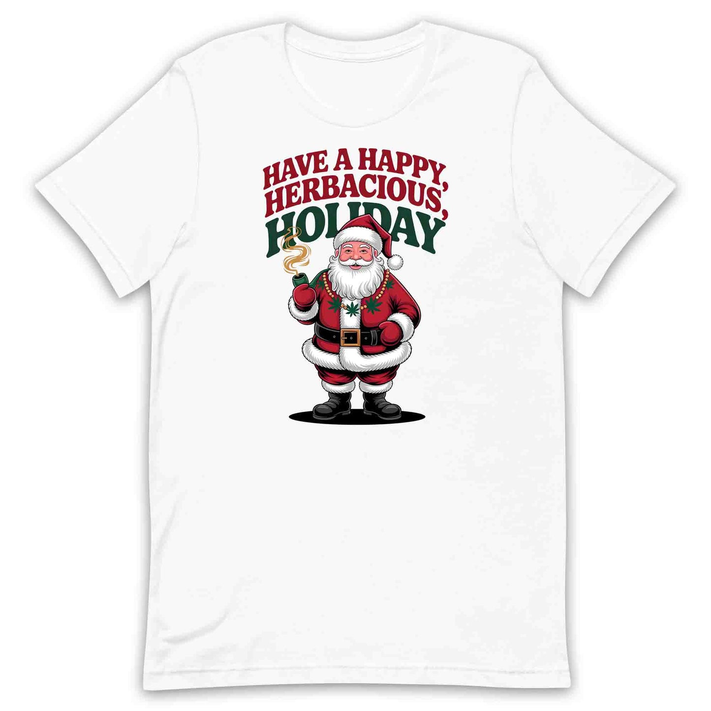 Have a Happy Herbaceous Holiday T-Shirt, Stoner Christmas Sweatshirt, Cannabis Xmas Hoodie | PRODUCT CODE: HVBSADJIDX