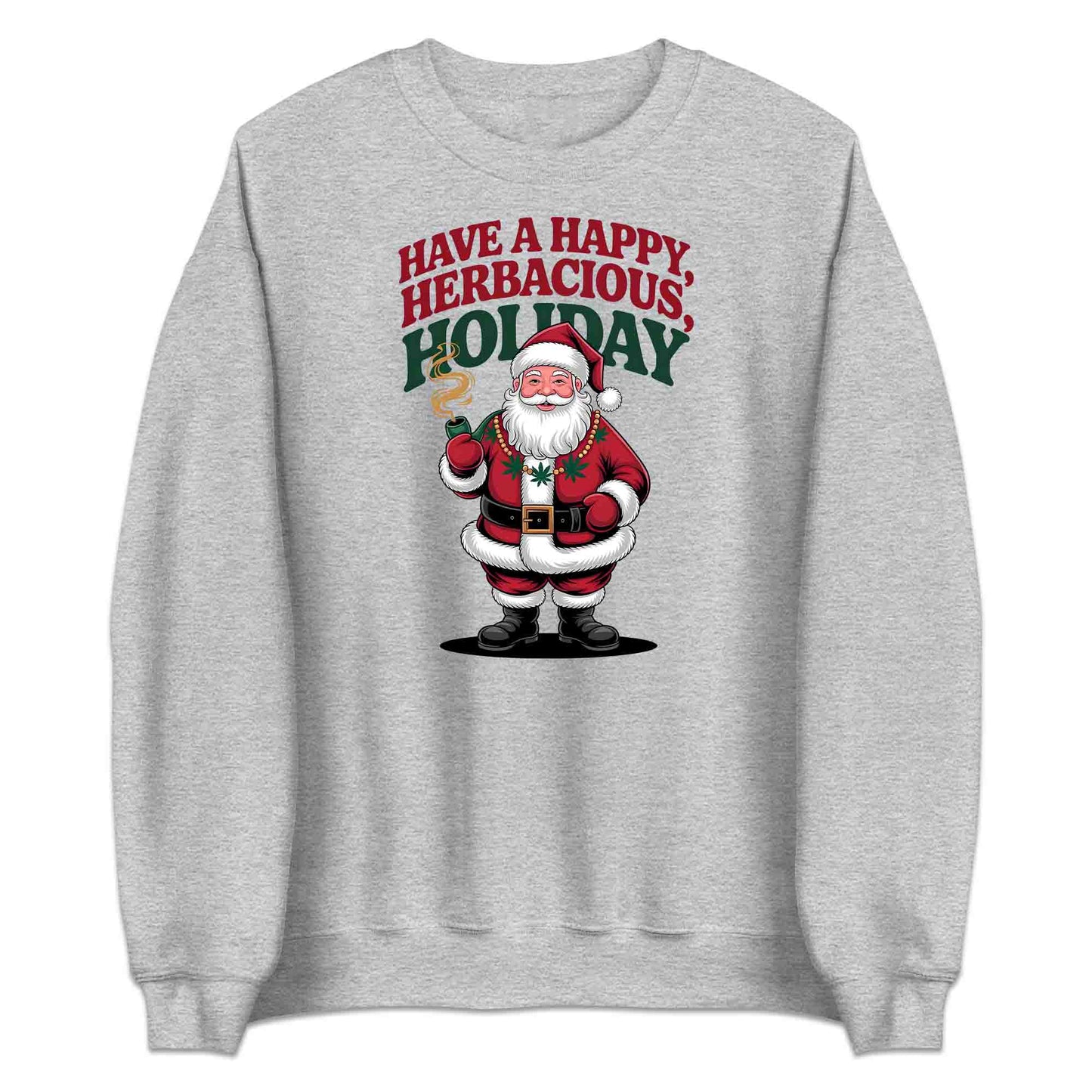Have a Happy Herbaceous Holiday T-Shirt, Stoner Christmas Sweatshirt, Cannabis Xmas Hoodie | PRODUCT CODE: HVBSADJIDX