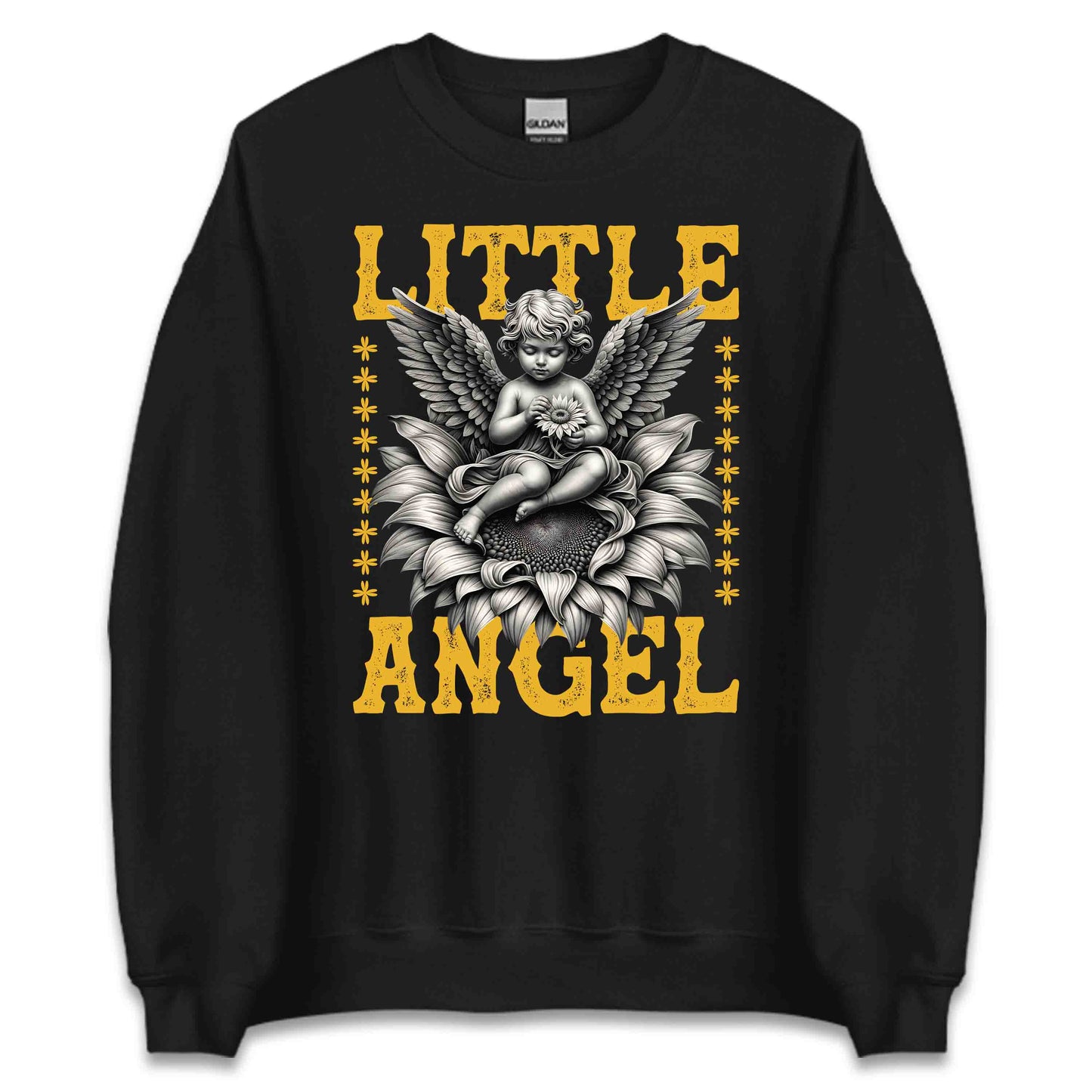Heavenly Little Angel Whimsical Floral Sunflower Inspired | PRODUCT CODE: HVNLYEANGWMS