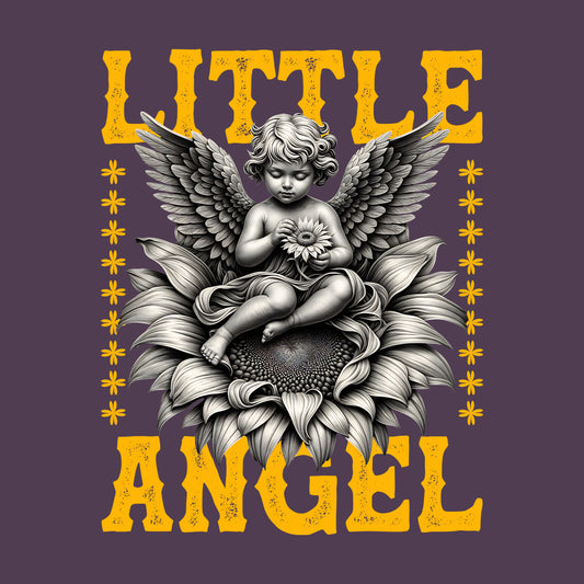 Heavenly Little Angel Whimsical Floral Sunflower Inspired | PRODUCT CODE: HVNLYEANGWMS