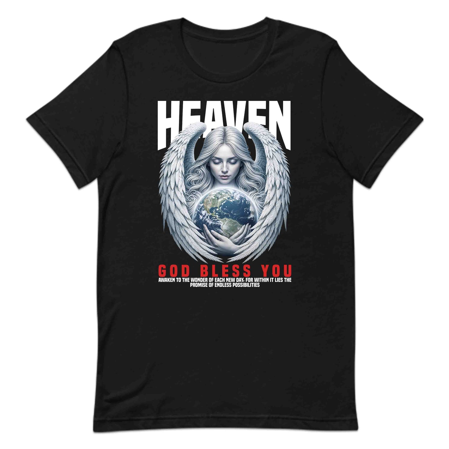 Heavenly Guardian Angel Holding Earth Uplifting Christian | PRODUCT CODE: HVNLYGURDNAO