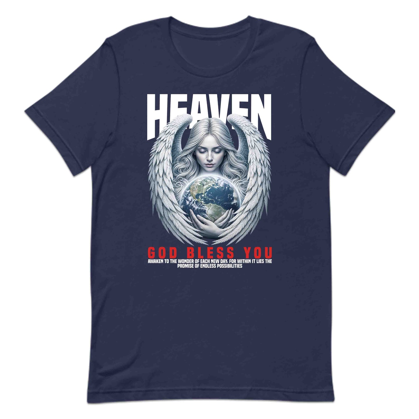 Heavenly Guardian Angel Holding Earth Uplifting Christian | PRODUCT CODE: HVNLYGURDNAO