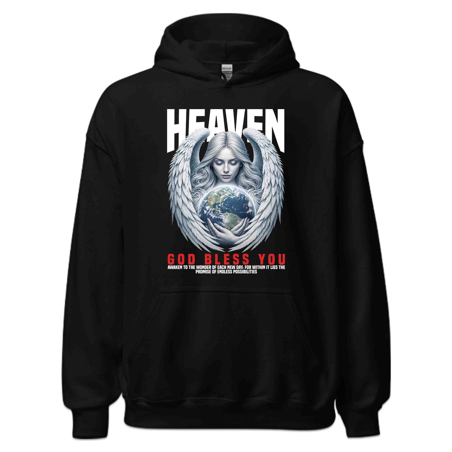 Heavenly Guardian Angel Holding Earth Uplifting Christian | PRODUCT CODE: HVNLYGURDNAO