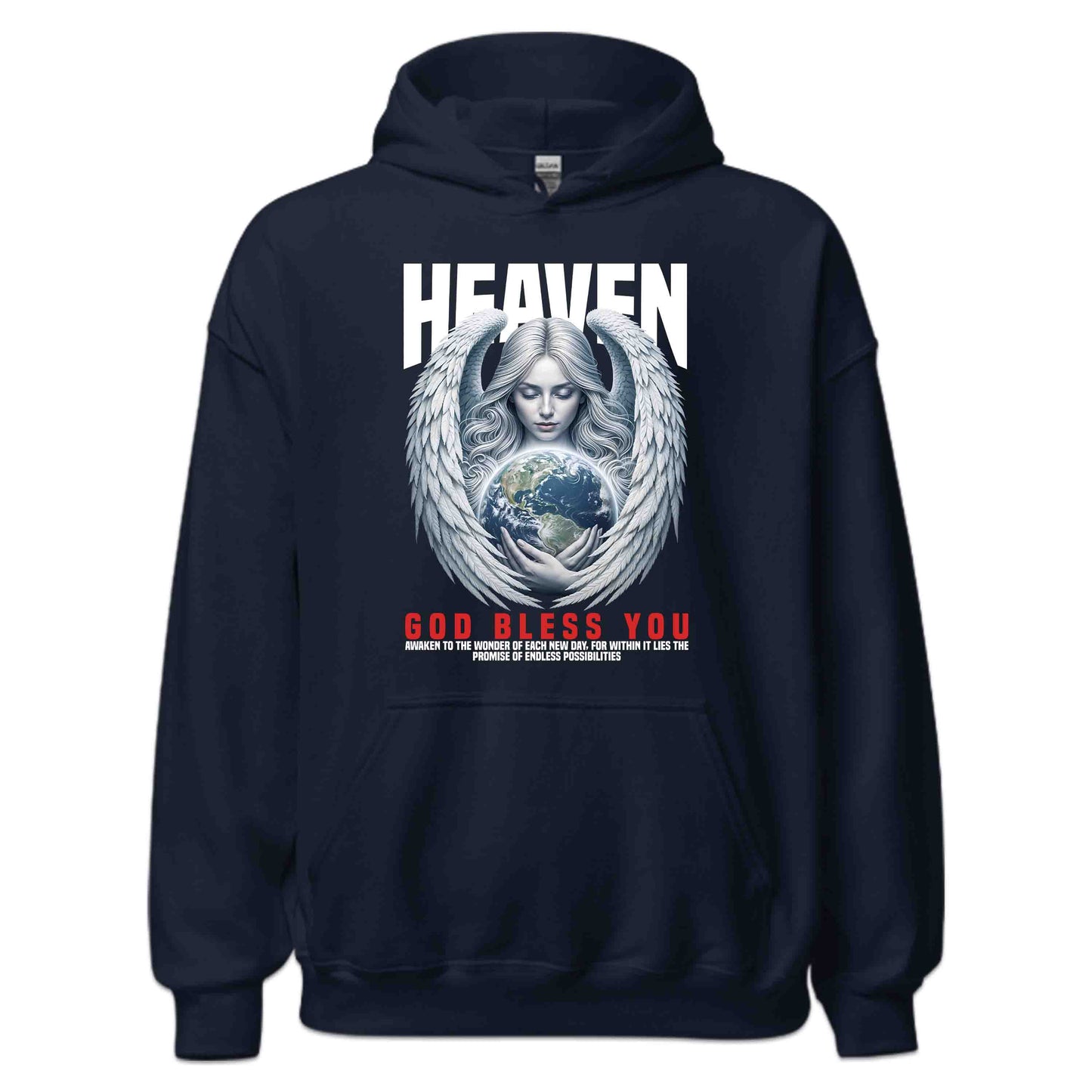 Heavenly Guardian Angel Holding Earth Uplifting Christian | PRODUCT CODE: HVNLYGURDNAO
