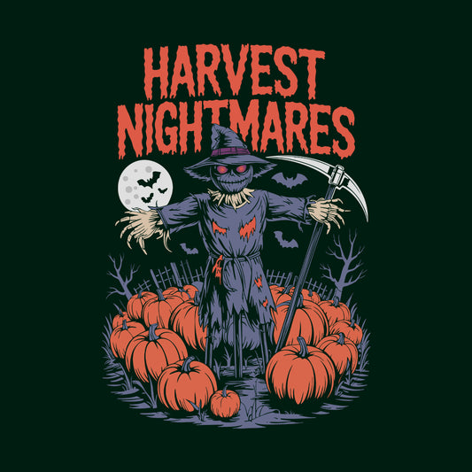 Harvest Nightmares T-Shirt, Spooky Pumpkin Sweatshirt, Creepy Scarecrow Hoodie | PRODUCT CODE: HWHEABNHG