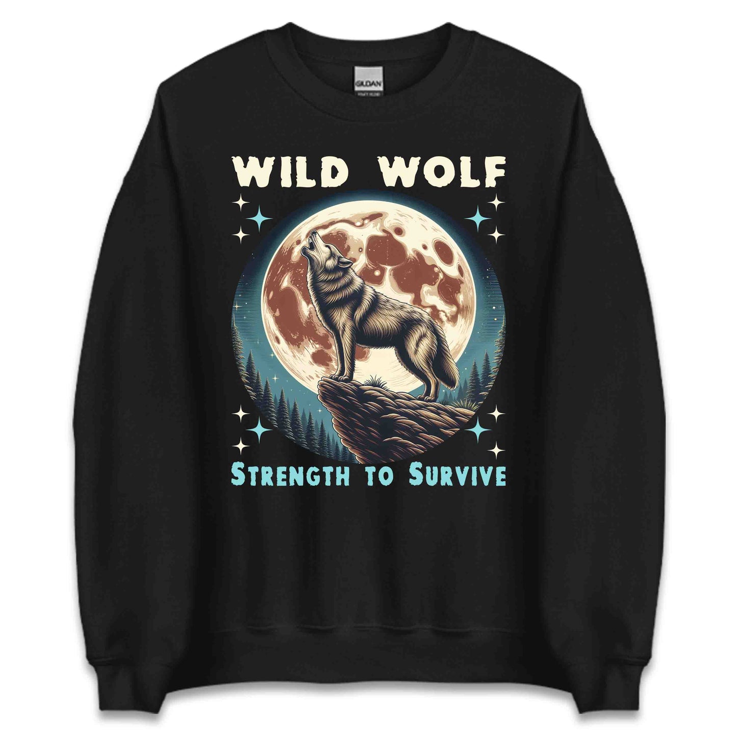 Howling Wolf Full Moon Wilderness Survival Strength | PRODUCT CODE: HWNLGWDFLKM