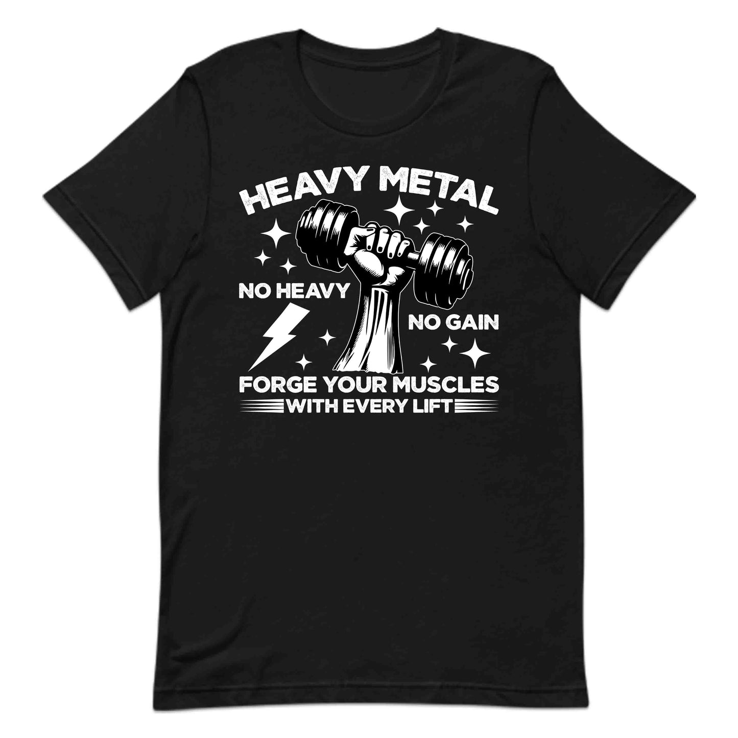Heavy Metal Dumbbell Workout Motivational Gym | PRODUCT CODE: HYVDMBLMETAG