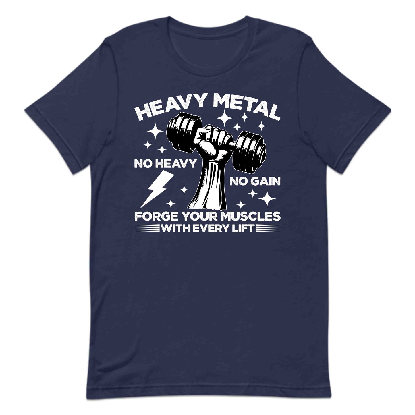 Heavy Metal Dumbbell Workout Motivational Gym | PRODUCT CODE: HYVDMBLMETAG