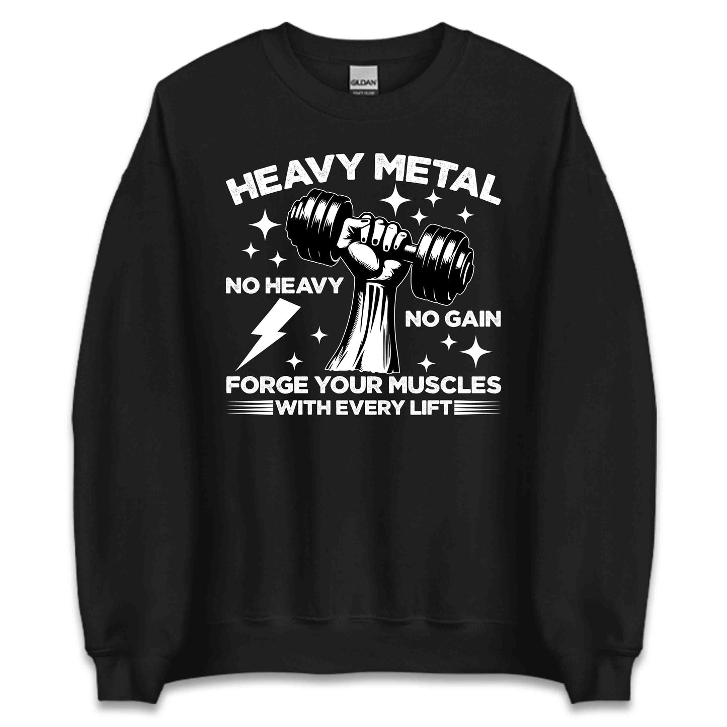 Heavy Metal Dumbbell Workout Motivational Gym | PRODUCT CODE: HYVDMBLMETAG