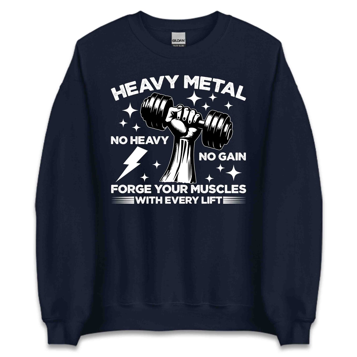Heavy Metal Dumbbell Workout Motivational Gym | PRODUCT CODE: HYVDMBLMETAG