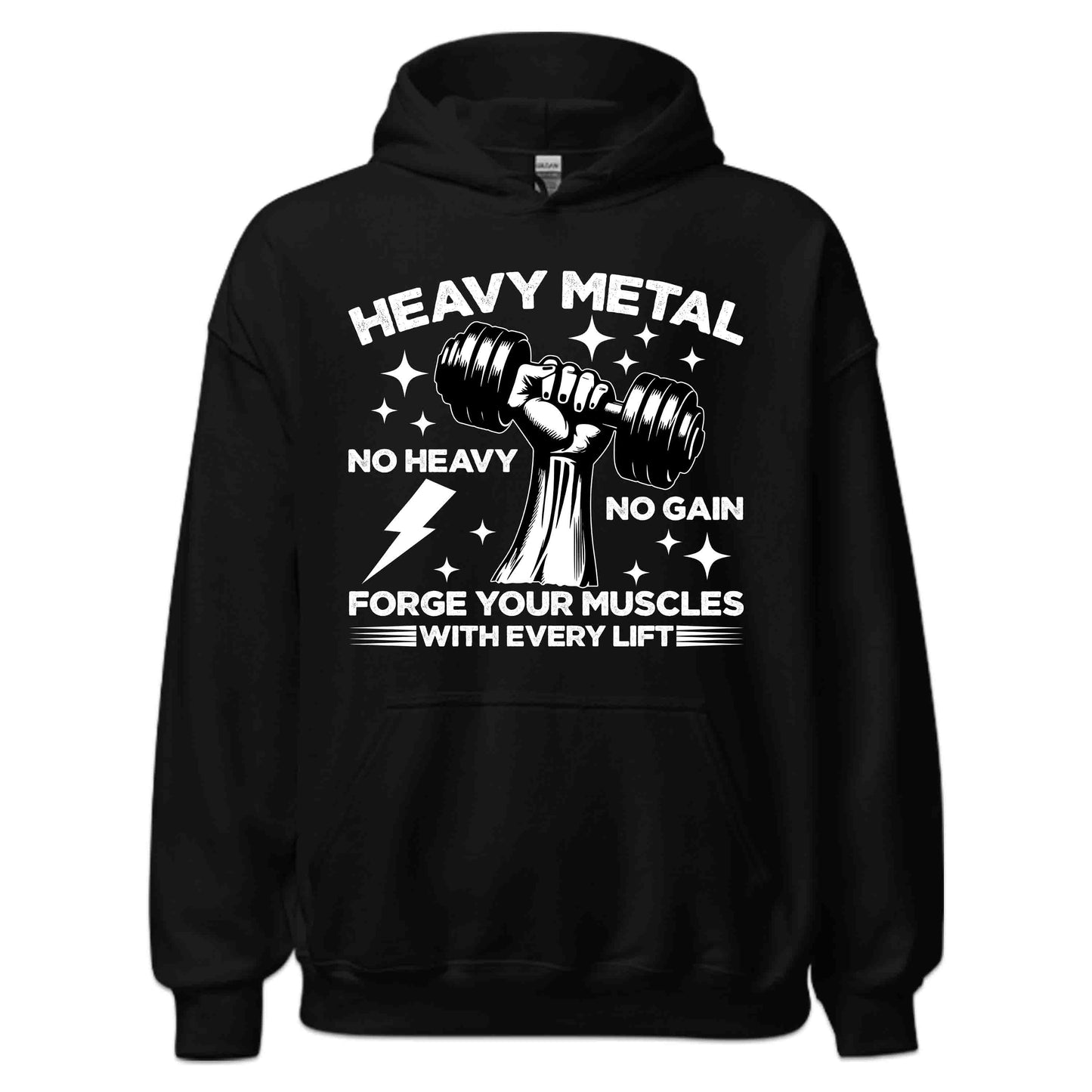 Heavy Metal Dumbbell Workout Motivational Gym | PRODUCT CODE: HYVDMBLMETAG