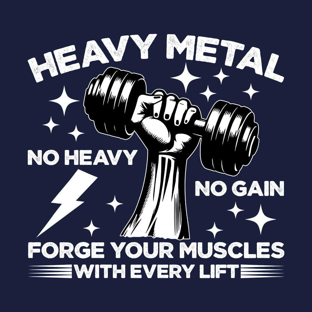 Heavy Metal Dumbbell Workout Motivational Gym | PRODUCT CODE: HYVDMBLMETAG