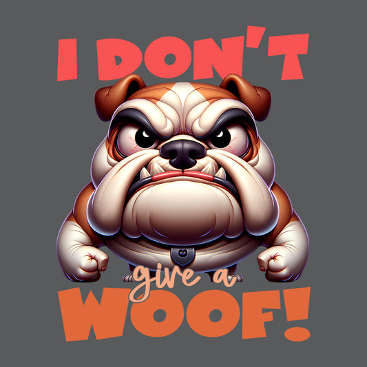 I Don't Give A Woof Angry Bulldog | PRODUCT CODE: IDNTGVAWFO