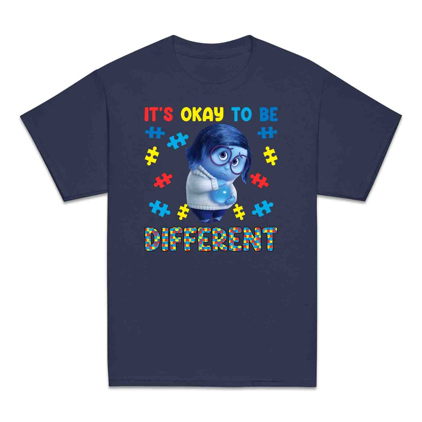 Inside Out Sadness Autism Kids T-Shirt | Inclusive Pixar Support Jumper | Puzzle Piece Hoodie | PRODUCT CODE: INSDGDQWJK