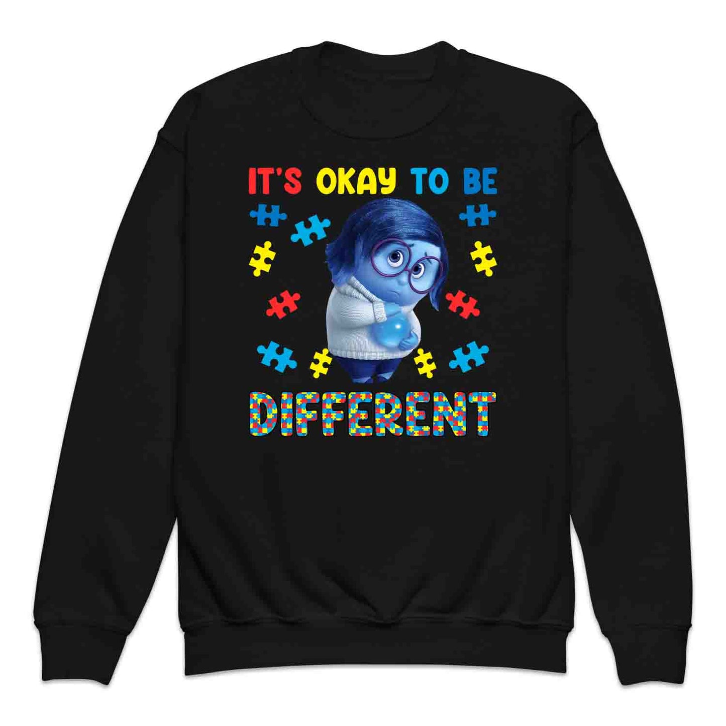Inside Out Sadness Autism Kids T-Shirt | Inclusive Pixar Support Jumper | Puzzle Piece Hoodie | PRODUCT CODE: INSDGDQWJK