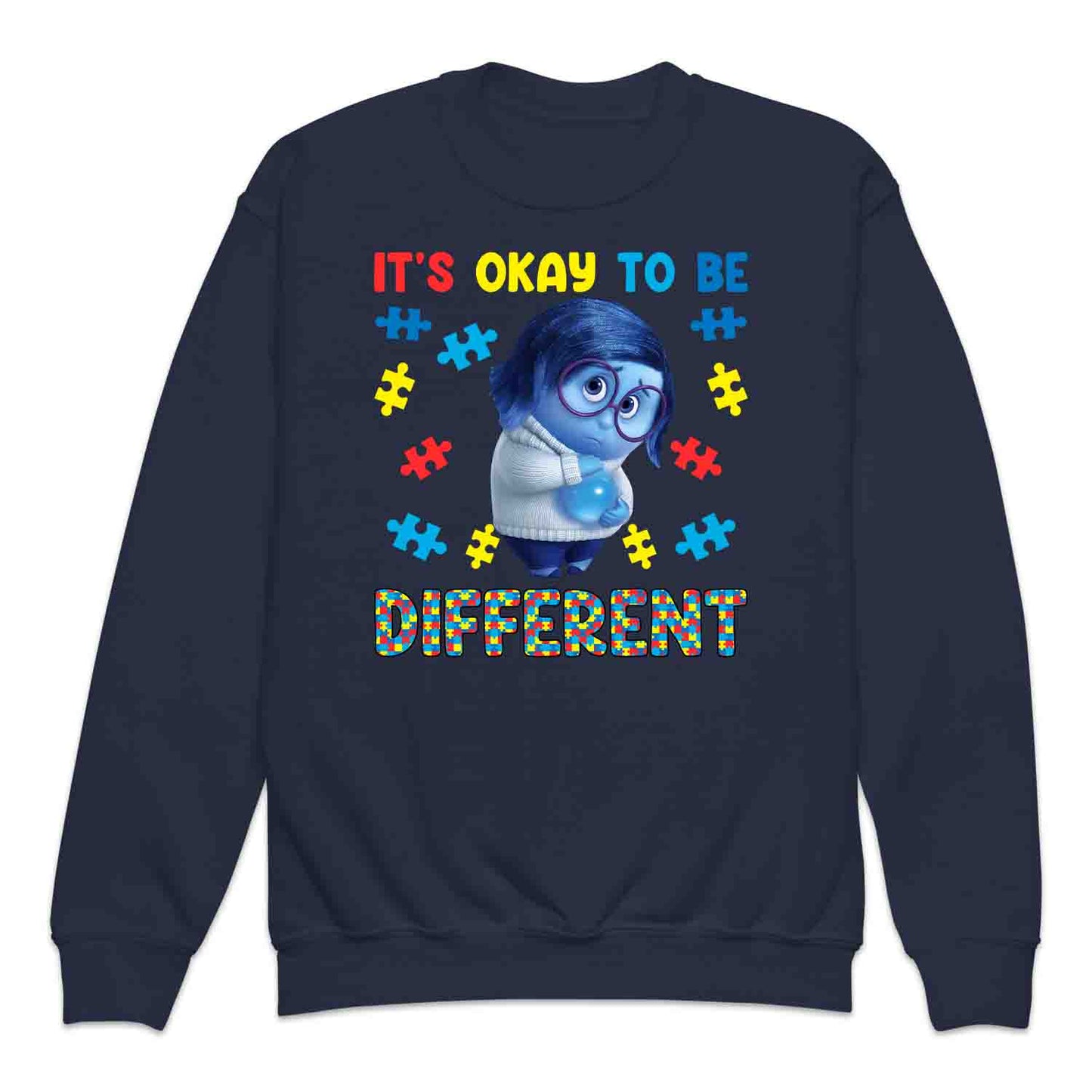 Inside Out Sadness Autism Kids T-Shirt | Inclusive Pixar Support Jumper | Puzzle Piece Hoodie | PRODUCT CODE: INSDGDQWJK