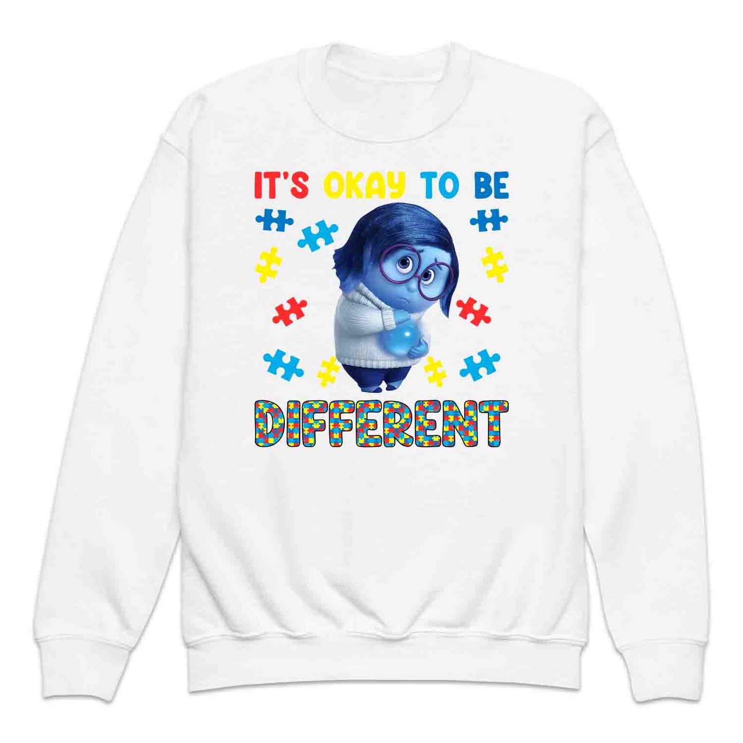 Inside Out Sadness Autism Kids T-Shirt | Inclusive Pixar Support Jumper | Puzzle Piece Hoodie | PRODUCT CODE: INSDGDQWJK