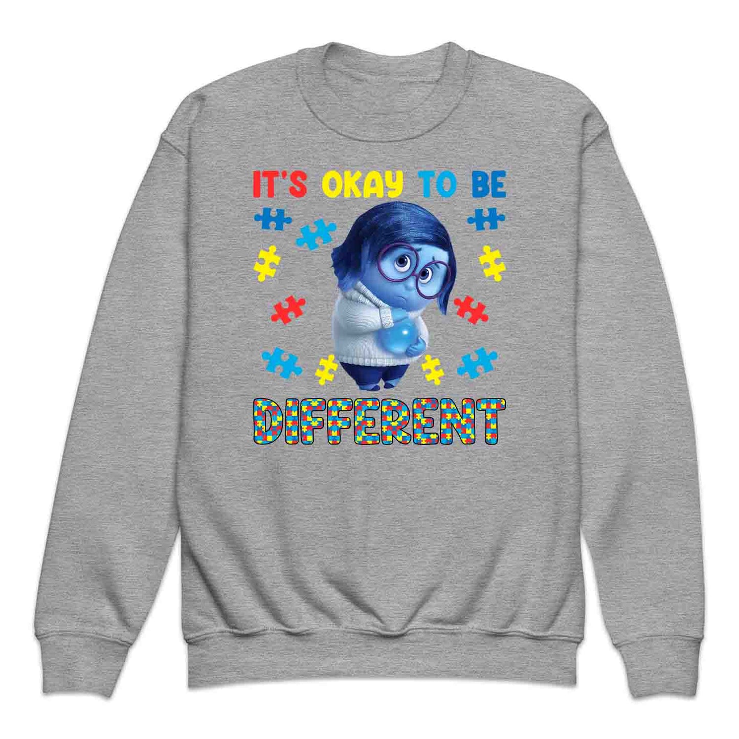 Inside Out Sadness Autism Kids T-Shirt | Inclusive Pixar Support Jumper | Puzzle Piece Hoodie | PRODUCT CODE: INSDGDQWJK