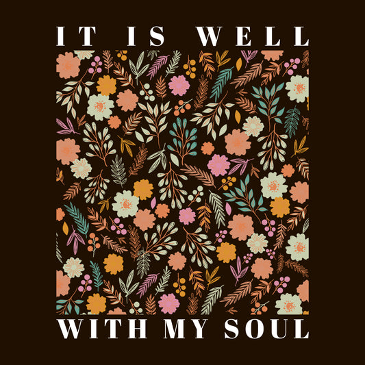 It is Well With My Soul Vintage Floral Christian Religious Soulful| PRODUCT CODE: ITSWMSLC