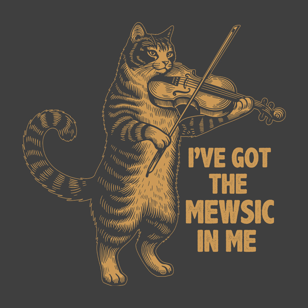 I've Got The Mewsic In Me Cat Playing Violin | PRODUCT CODE: IVGTHMSWC