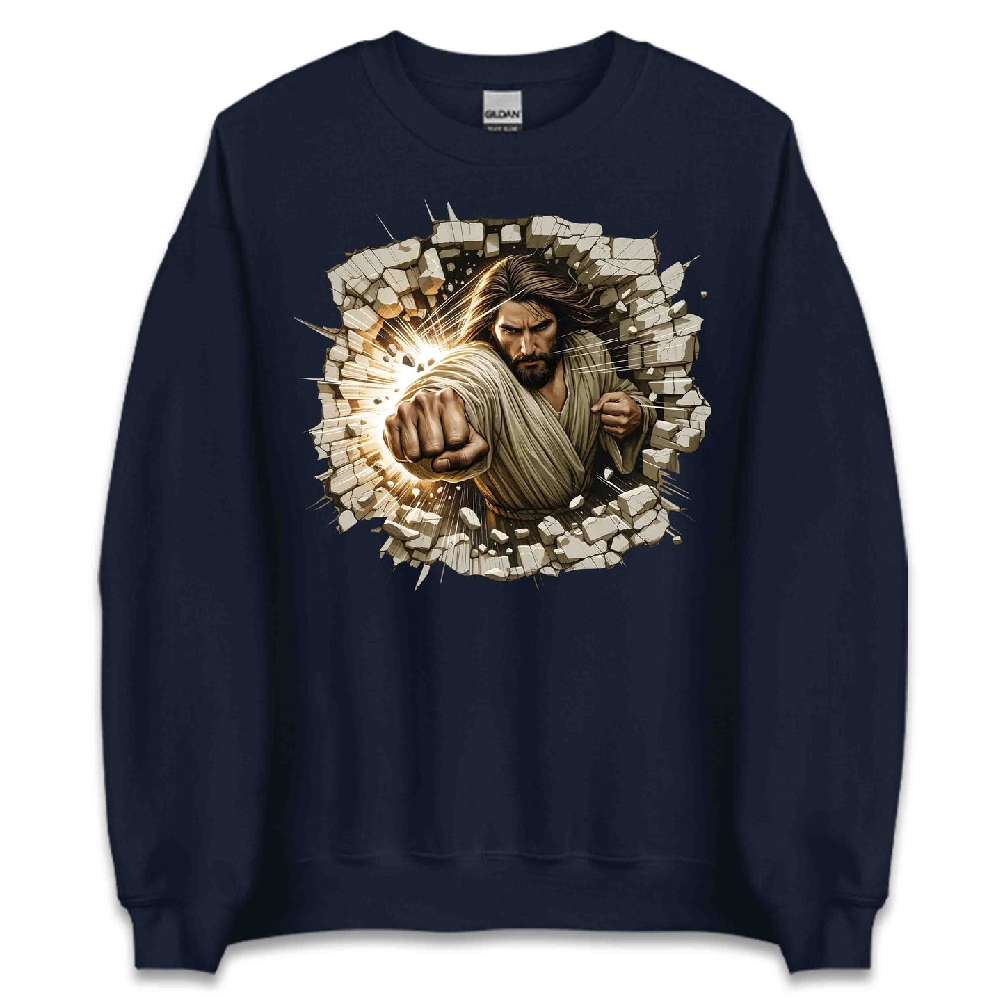 Jesus Breaking Through Wall 3D Realistic Jesus Punch | PRODUCT CODE: JBRKNGTHRWLD