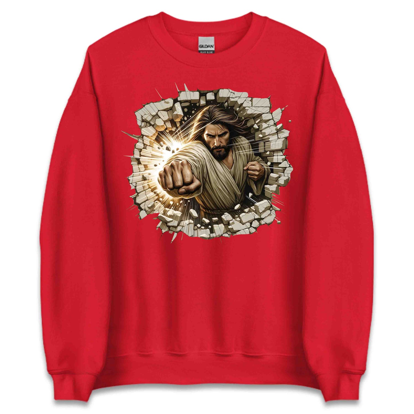 Jesus Breaking Through Wall 3D Realistic Jesus Punch | PRODUCT CODE: JBRKNGTHRWLD