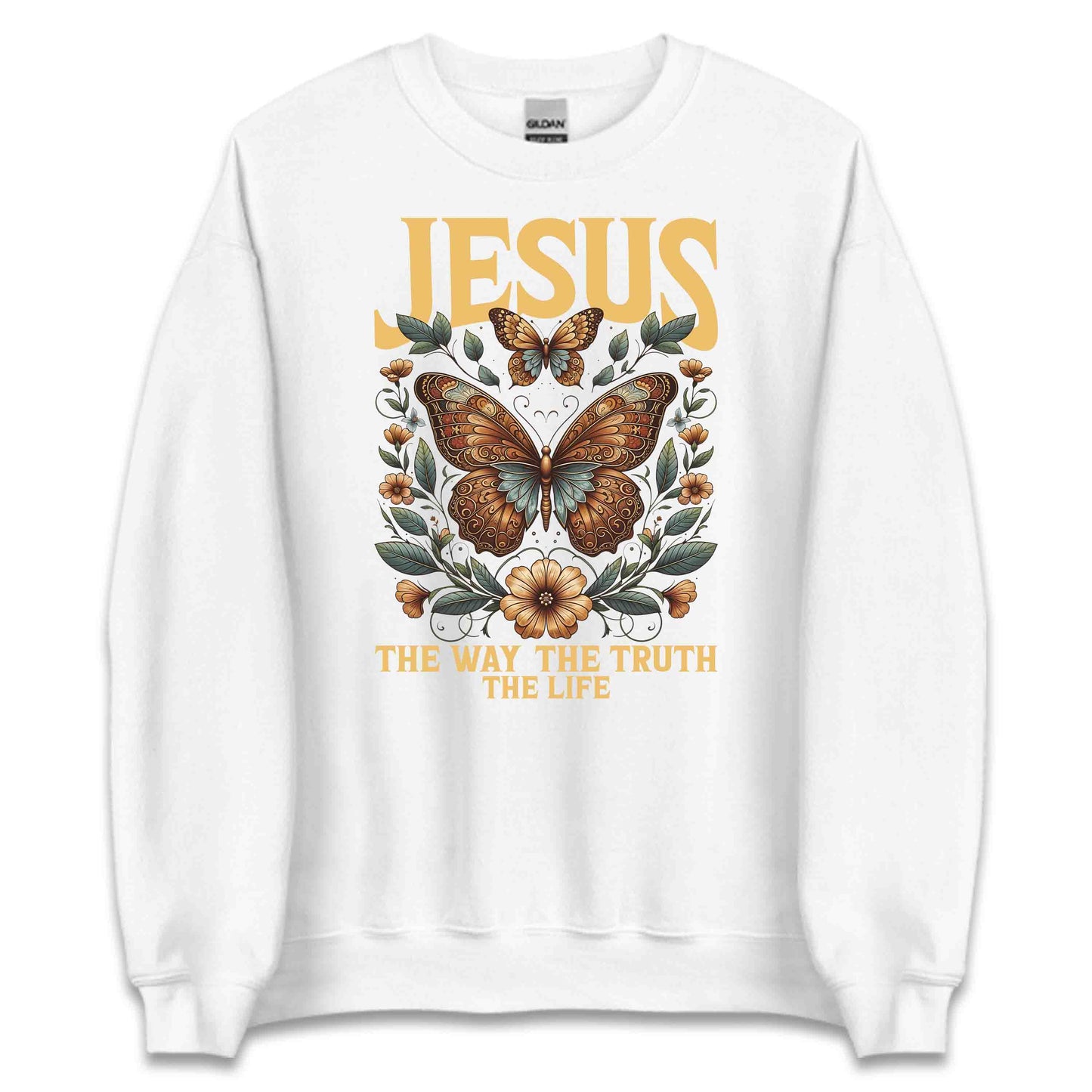 Jesus Butterfly The Way The Truth The Life Christian Floral and Spiritual | PRODUCT CODE: JETHEYRULF