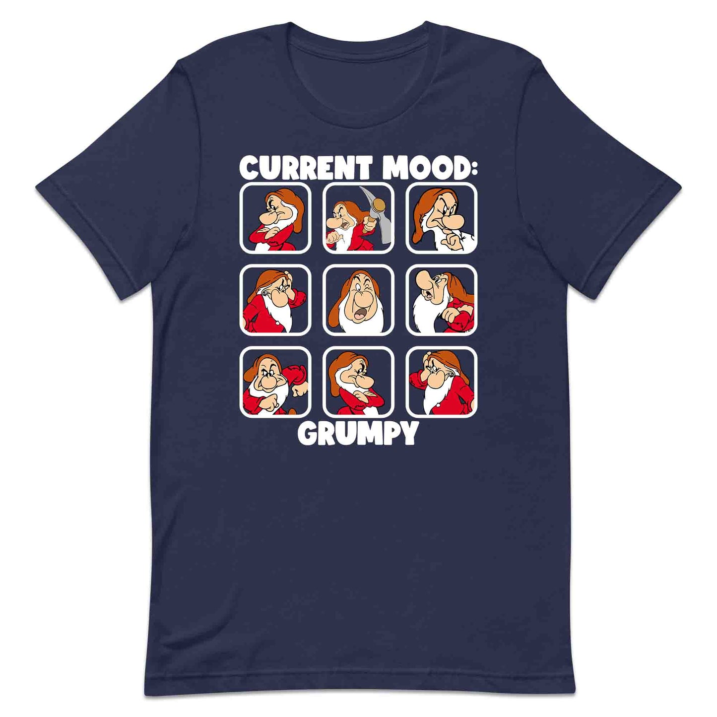 Disney Grumpy Dwarf Mood T-Shirt, Jumper & Hoodie – “Current Mood: Grumpy” Adult Humor Gift for Disney Lovers | PRODUCT CODE: JHSDFBWE
