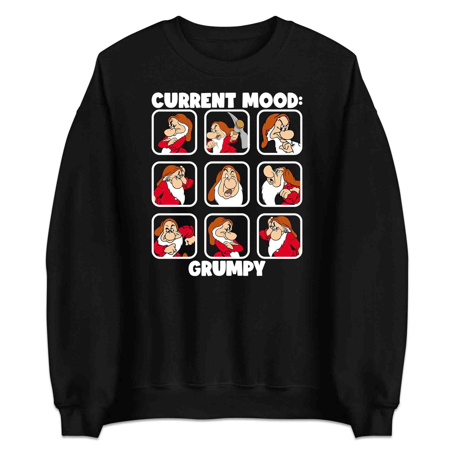 Disney Grumpy Dwarf Mood T-Shirt, Jumper & Hoodie – “Current Mood: Grumpy” Adult Humor Gift for Disney Lovers | PRODUCT CODE: JHSDFBWE