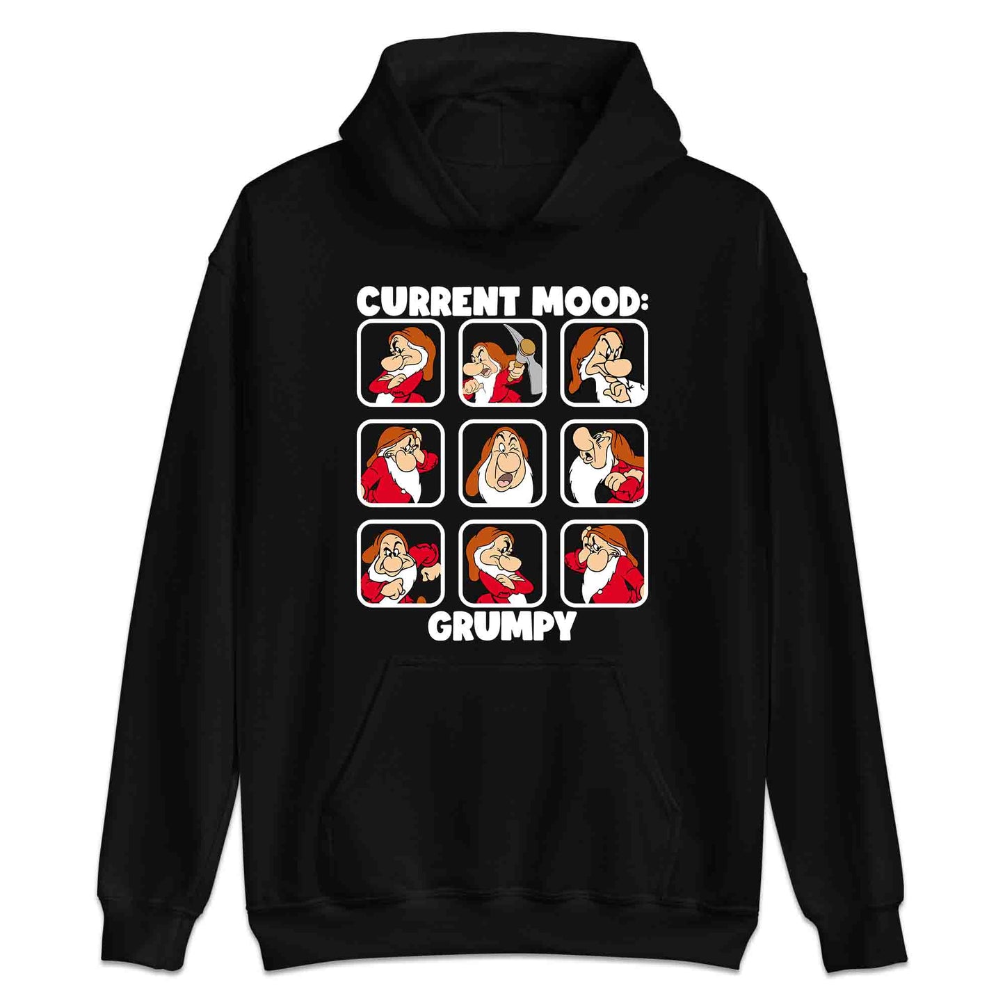 Disney Grumpy Dwarf Mood T-Shirt, Jumper & Hoodie – “Current Mood: Grumpy” Adult Humor Gift for Disney Lovers | PRODUCT CODE: JHSDFBWE