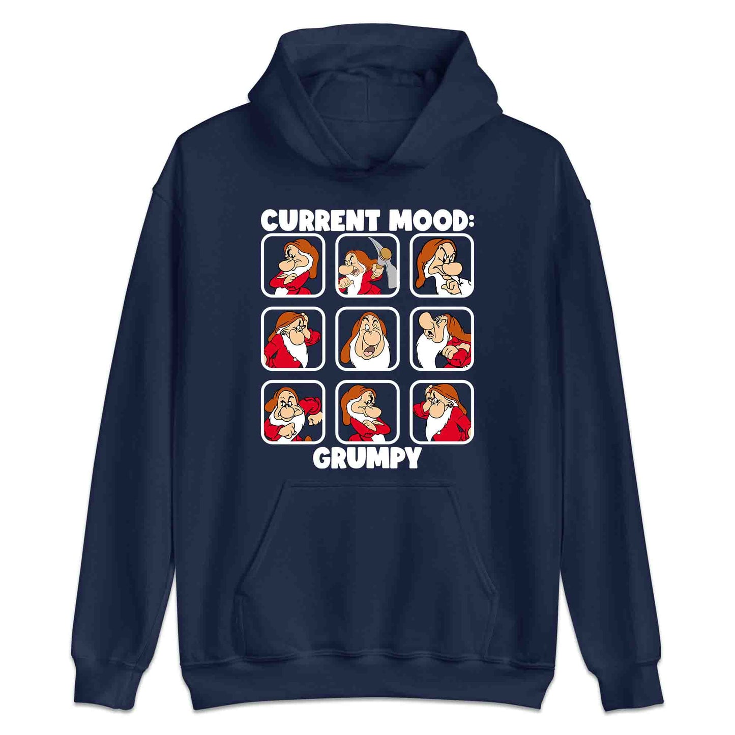 Disney Grumpy Dwarf Mood T-Shirt, Jumper & Hoodie – “Current Mood: Grumpy” Adult Humor Gift for Disney Lovers | PRODUCT CODE: JHSDFBWE