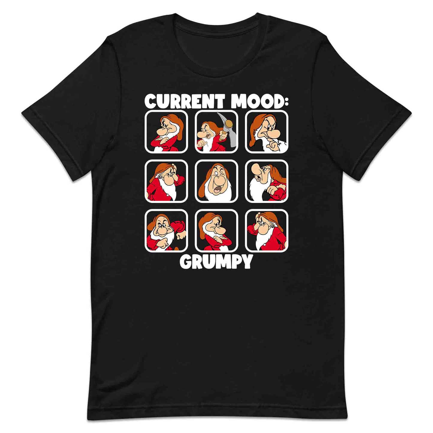 Disney Grumpy Dwarf Mood T-Shirt, Jumper & Hoodie – “Current Mood: Grumpy” Adult Humor Gift for Disney Lovers | PRODUCT CODE: JHSDFBWE