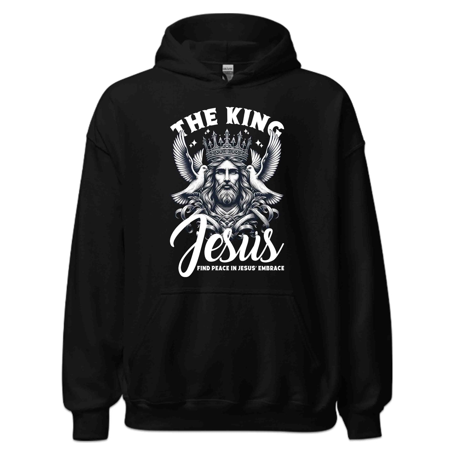 Jesus King Jesus with Crown and Doves Faith-Inspired Christian | PRODUCT CODE: JSKNGCRWNDV
